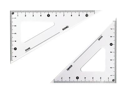 １２センチ三角定規 学納タイプ | ソニック | 文具・事務用品メーカー