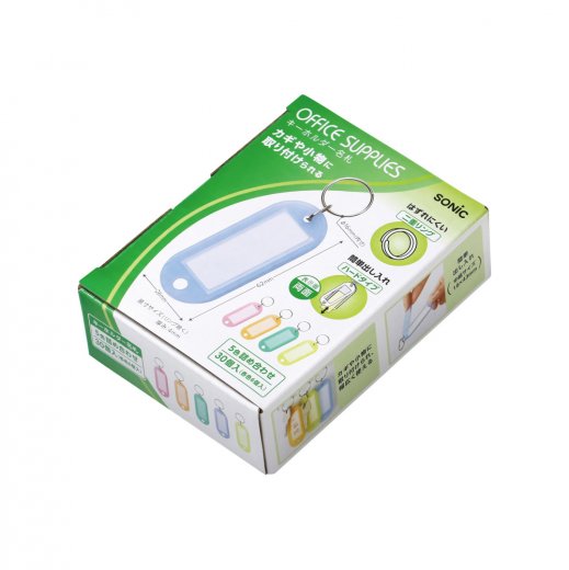 [単価1518円・50セット]GP-661　ソニック　sonic キーホルダー名札 ソニック 4970116017871（50セット） : （まとめ）ソニック キーホルダー名札 GP-661 30個×10