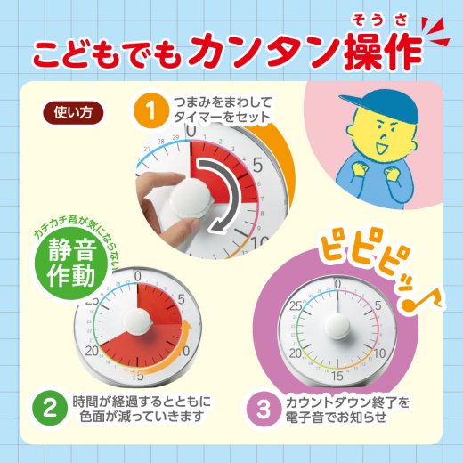 Amazon｜ソニック 学習タイマー トキ・サポ 時っ感タイマー 3・2