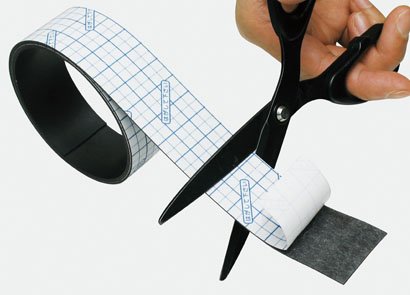 マグネット粘着テープ 20mm幅 カッティングライン付 | ソニック