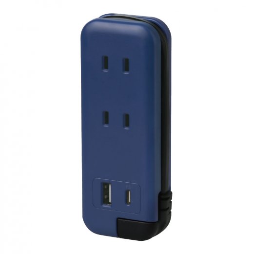 スリム ポータブルコンセント ポーチ付 USB−C ユートリムエル