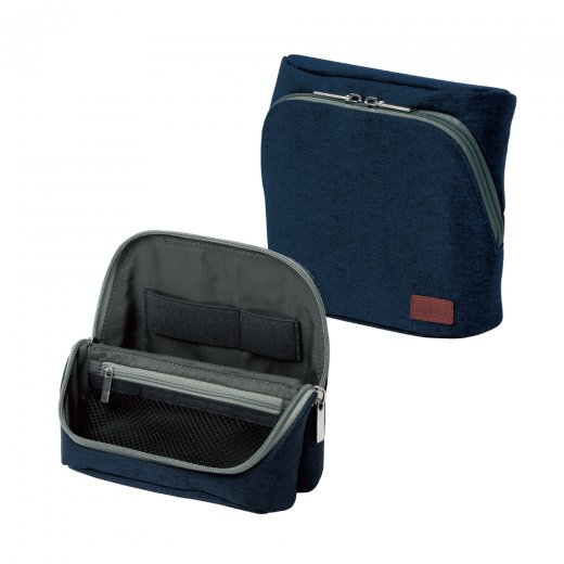 （まとめ）ソニック ユートリム スマ・スタ立つバッグインバッグ ワイドA5 グレー UT-1902-GL 1個〔×5セット〕