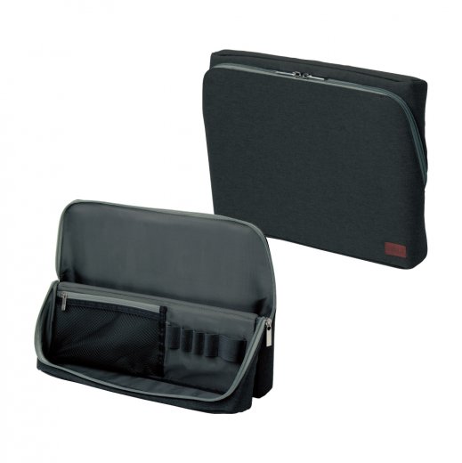 （まとめ）ソニック ユートリム スマ・スタ立つバッグインバッグ ワイドA5 グレー UT-1902-GL 1個〔×5セット〕